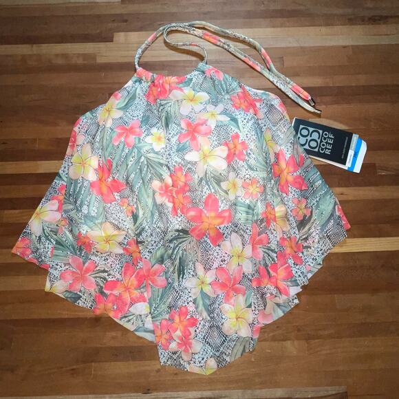 Coco Reef Womens Monaco Aura Crop Underwire Tankini Multi, 36C - Picture 2 of 11